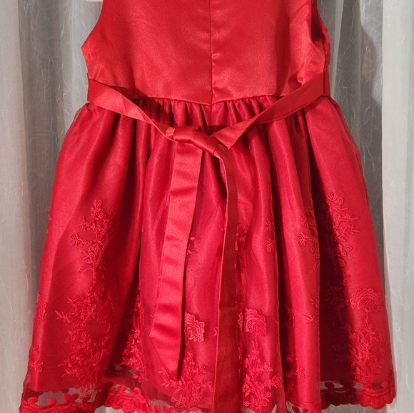 HG Princess Red Lace Girl's Dress, Size 2T, NWT - Picture 4 of 7